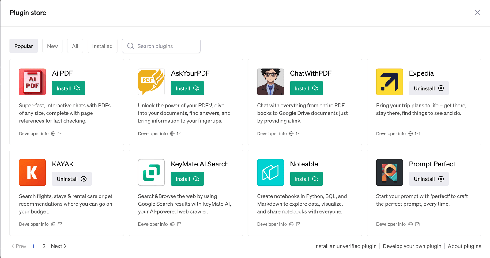 ChatGPT plugins