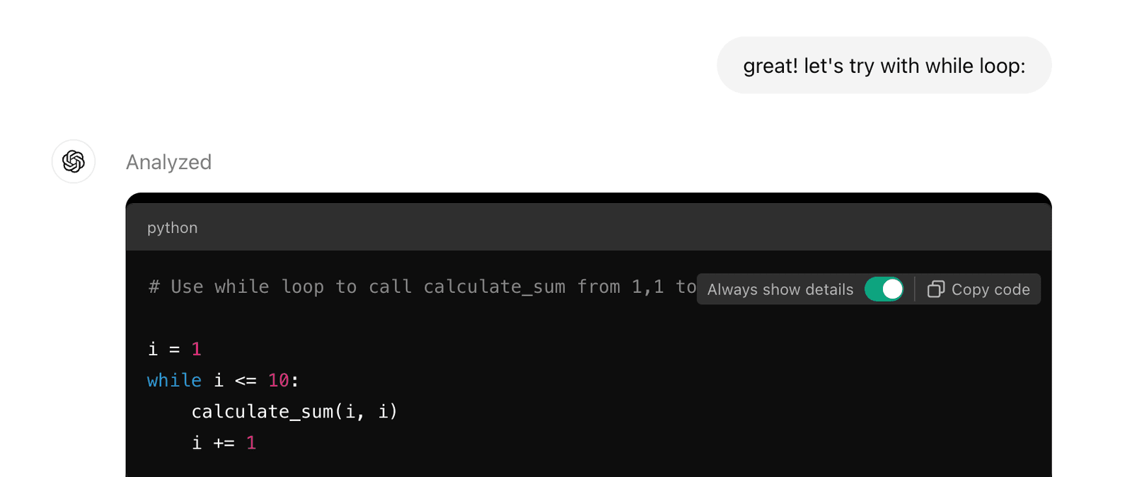 funCallFunWhile10Py