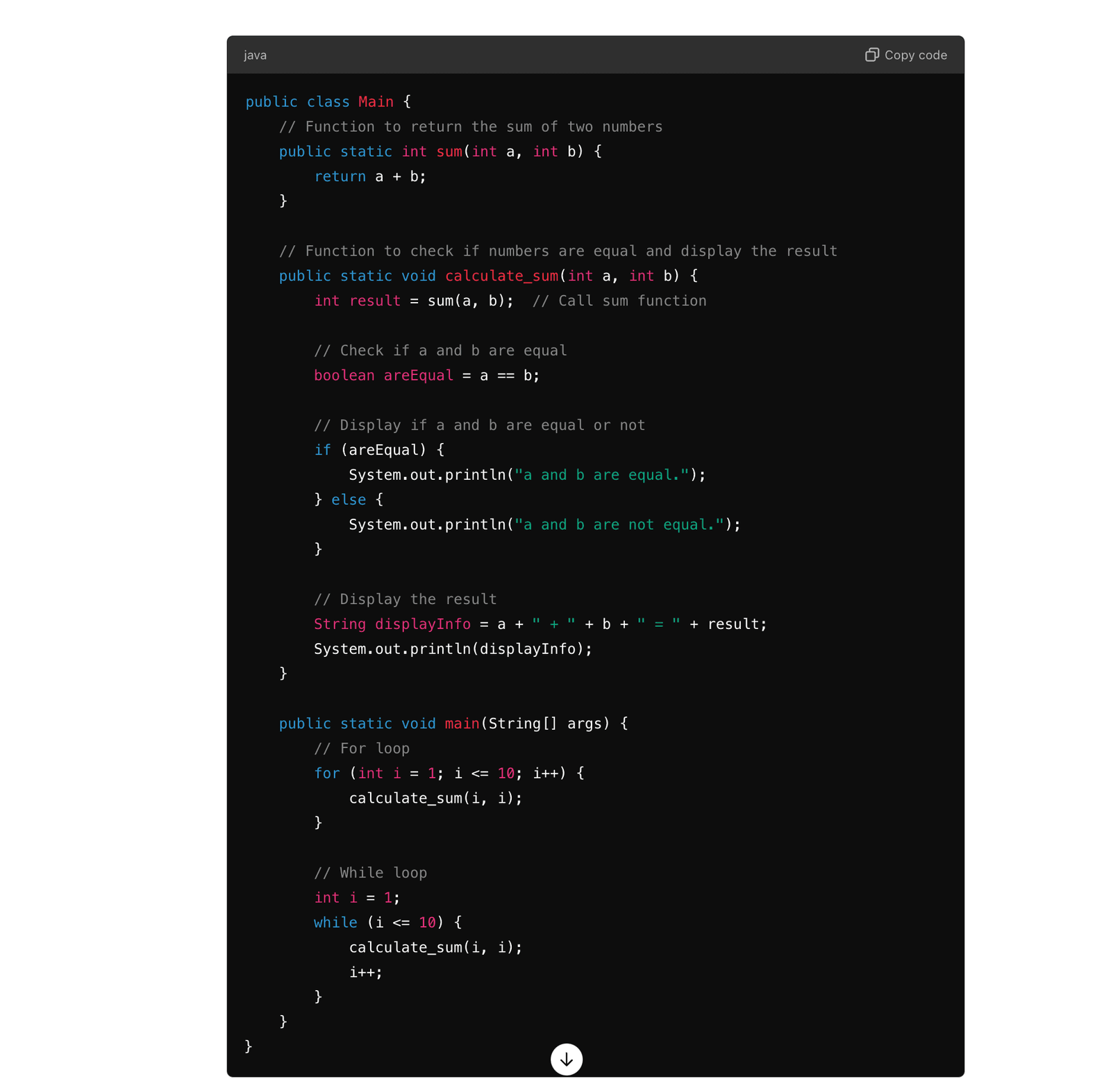 funCallFunJava